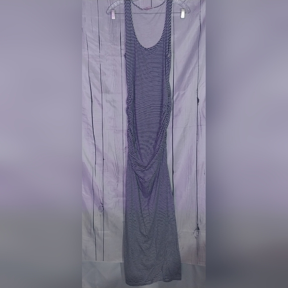 Victoria's Secret Striped Rouched Sides Sleeveless Maxi Dress - Picture 2 of 16